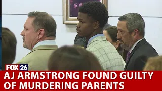 AJ Armstrong found guilty of murdering both of his parents in 2016