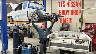 Mini Truckin!  Nissan Hardbody bed Body drop