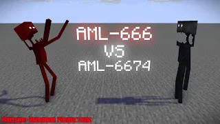 AML-666 vs AML-6674 | Minecraft AML battle animation
