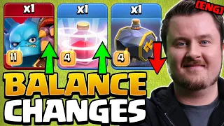 Recall Spell and Super Minion BETTER - Graveyard Spell WORSE | Balance Changes in Clash of Clans