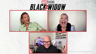 #BlackWidow #ScarlettJohansson y #FlorencePugh hablan de la película!