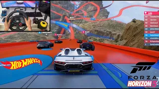 Lamborghini SC20 | Surf's Up online Hot Wheels race - Forza Horizon 5 gameplay Steering wheel 🎮