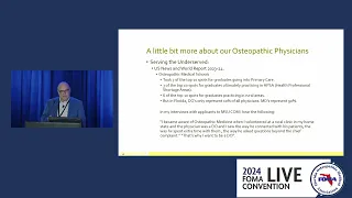 The Osteopathic Physician, Psychiatry, And A Holistic Approach To Care (2024 FOMA Live Convention)