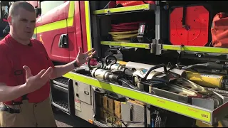 Norfolk firefighter gives tour of a real working UK Fire Engine 🚒