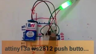 RGB LED control with Attiny13A micro controller