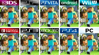 Minecraft (2011) 3DS vs PSP vs PS Vita vs Android vs Wii U vs Switch vs PS3 vs XBOX 360 vs PS4 vs PC