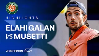 Daniel Elahi Galan vs Lorenzo Musetti | Round 1 | French Open 2024 Highlights 🇫🇷