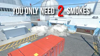 CS2 Nuke Outside Smokes (using only 2 smokes)