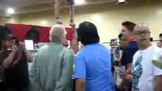 Stan Lee Walking around at The Amazing Comic Con 6-15-13 Las Vegas