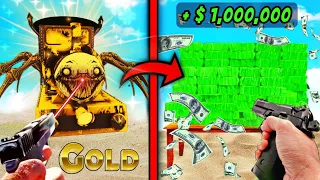 Every GOLD CHOO CHOO CHARLES I Shoot Becomes Money in GTA 5