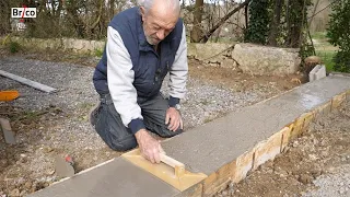 Réaliser un seuil de portail en béton - Tuto  bricolage avec Robert