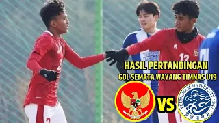 Timnas Indonesia U-19 Cetak Gol Semata wayang di Laga Ujicoba Penutup Selama TC di Korea Selatan