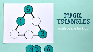 Magic Triangle Math Puzzle (and solution)