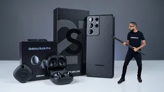 Samsung Galaxy S21 Ultra & Galaxy Buds Pro UNBOXING