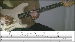 Pink Floyd Another Brick in the Wall PT.2 PULSE  Solo Lesson / Tab | Fender American Traditional