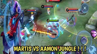 Martis jungle versus Aamon jungle lane❗||Game play martis jungle ||Best build 2024 - Mobile legends