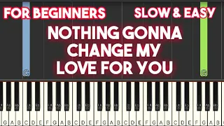 Nothing gonna change my love for you - George Benson | Easy Piano