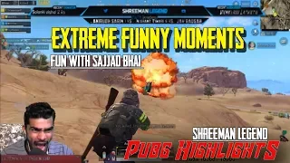 Extreme Fun With Sajjad & Rane Bhai ll PUBG MOBILE HIGHLIGHTS  ll ShreeMan LegenD