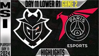 G2 vs PSG Highlights Game 2 | MSI 2024 Lower Round 1 Knockouts Day 11 | G2 Esports vs PSG Talon G2