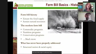 Farm Bill 101: All Aboard! with National Sustainable Agriculture Coalition - MFFC 2022