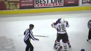 Dane Byers hit on Aaron Ness, fight vs. Mike Halmo