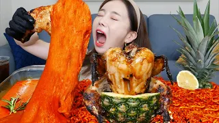 RUS SUB) ананас чикин курица в кляре приготовление пищи 🍍 кру́пный  шоппинг  Ssoyoung