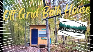 Outhouse Build Off Grid Bath House at The Cabin