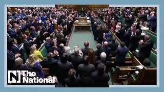 Ukrainian ambassador to the UK receives standing ovation in Britain's Parliament