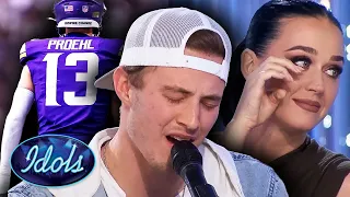 Judges Think Ex NFL Player Is TOP 10 On American Idol  | Idols Global