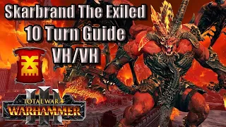 Skarbrand The Exiled 10 turn guide: Total War Warhammer 3 - Khorne - Immortal Empires