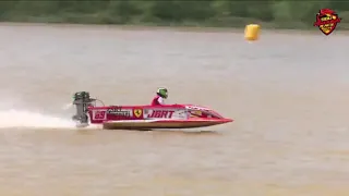 Final Race 30HP 3cyl Tunnel Boat  by Sibu Powerboat Race 2023, Day4 Chmp by JBRT(Kapit)