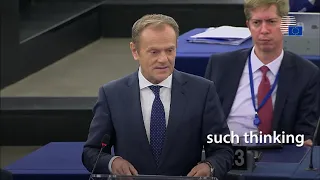 President Tusk appeals to the European Parliament