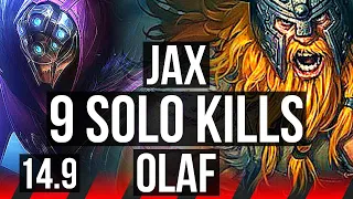 JAX vs OLAF (TOP) | 16/1/4, 9 solo kills, Legendary | BR Master | 14.9