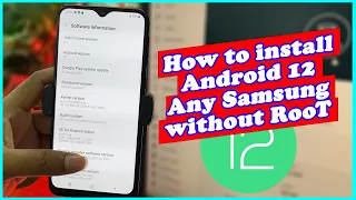 How to install Android 12 On Samsung | How To Install Android 12 On Any Android Phone Without Root