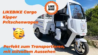 Perfekt zum Transportieren, mit stilvollem Aussehen / LIKEBIKE 93 Cargo 72V 45Ah 3000W 45Km/h