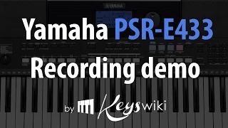 Yamaha PSR E 433. Recording demo