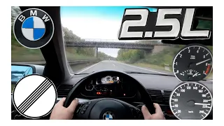 BMW E46 323i 170Hp Manuel POV Acceleration & Top Speed Drive on German Autobahn by NoSpeedLimitTV