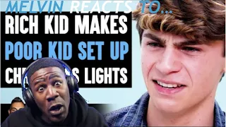 RICH kid makes POOR kid set up CHRISTMAS LIGHTS [Reacting to Dhar Mann]