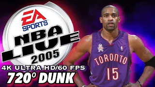 NBA Live 2005 Vince Carter 720° Slam Dunk | 4K Ultra HD 60FPS