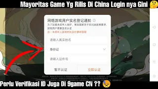Cara Login Game Dari Aplikasi 9Game CN!!  pakai Verifikasi ID Orang China !! Game Kera Sakti Android