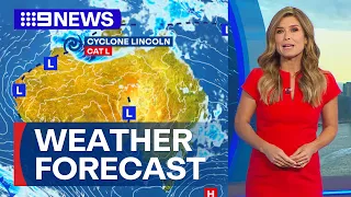 Australia Weather Update: Light showers expected for NSW coast | 9 News Australia