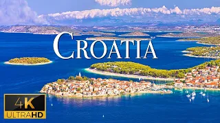 FLYING OVER CROATIA (4K Video UHD) - Soothing Music With Beautiful Nature Video For Stress Relief