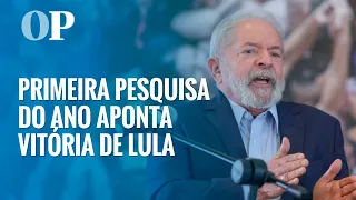 Primeira pesquisa eleitoral de 2022 aponta vitória de Lula no 1º turno