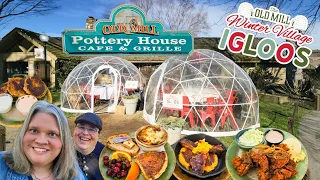 WE HAD LUNCH IN AN IGLOO! at the Old Mill Pottery House! Best in PIGEON FORGE? A SMOKIES Favorite!