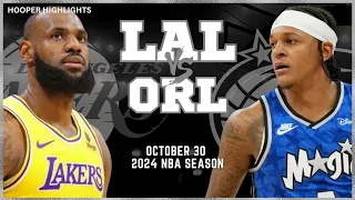 Los Angeles Lakers vs Orlando Magic Full Game Highlights | Oct 30 | 2024 NBA Season