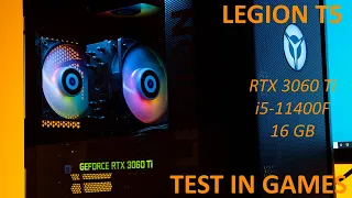 Lenovo Legion T5 (1080p vs 1440p) RTX 3060 Ti + i5 11400F Test in 8 games - Ultra + RT  DLSS/TAA