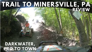 FRO Minersville, PA Trail Review - Trail into Town from Darkwater Area