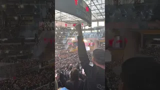 Edge and the Demon Finn Balor wrestlemania 39 entrance live reaction - SoFi Stadium Los Angeles, CA