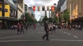 Slow Motion action in central Auckland, Beautiful New Zealand