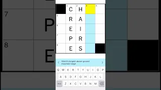 (ASMR) Mini Crossword Puzzle #Shorts